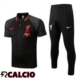 Maglia Polo FC Liverpool + Pantaloni Nero 22/23  Maglia Polo FC Liverpool + Pantaloni Nero 22/23