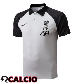 Maglia Polo FC Liverpool Grigio Nero 2022/2023  Maglia Polo FC Liverpool Grigio Nero 2022/2023
