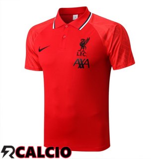 Maglia Polo FC Liverpool Rosso 2022/2023  Maglia Polo FC Liverpool Rosso 2022/2023