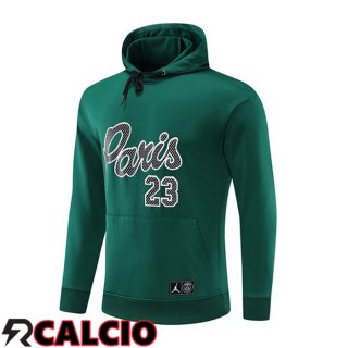 Felpa Allenamento Con Cappuccio JORDAN Paris PSG Verde 2022/2023  Felpa Allenamento Con Cappuccio JORDAN Paris PSG Verde 2022/2023