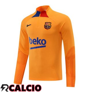 Felpa Allenamento FC Barcellona Giallo 2022/2023  Felpa Allenamento FC Barcellona Giallo 2022/2023