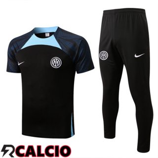 Insieme T Shirt Allenamento Inter Milan + Pantaloni Nero 2022/2023