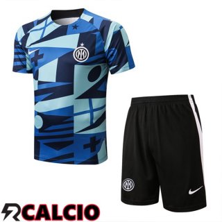 T Shirt Allenamento Inter Milan + Pantalonicini Blu 22/23