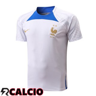 T Shirt Allenamento Francia Bianco 2022/2023  T Shirt Allenamento Francia Bianco 2022/2023