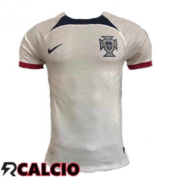 Seconda Maglia Portogallo Bianco Versione trapelata Coppa del Mondo 2022