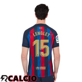 Prima Maglia FC Barcellona (Clément Lenglet 15) Rosso Blu 22/23