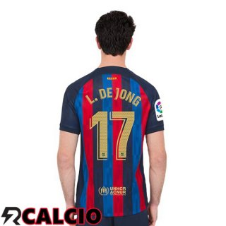 Prima Maglia FC Barcellona (Luuk de Jong 17) Rosso Blu 22/23