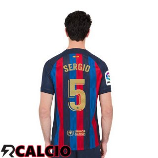 Prima Maglia FC Barcellona (Sergio 5) Rosso Blu 22/23