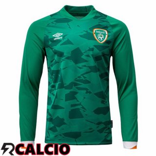 Prima Maglia Nazionale Irlanda Manica Lunga Verde 2022/2023  Prima Maglia Nazionale Irlanda Manica Lunga Verde 2022/2023