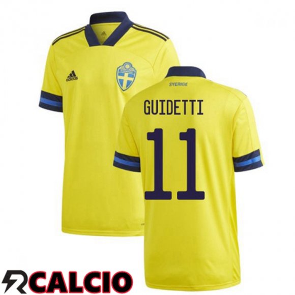 Prima Maglia Nazionale Svezia (GUIDETTI 11) 2020/2021  Prima Maglia Nazionale Svezia (GUIDETTI 11) 2020/2021