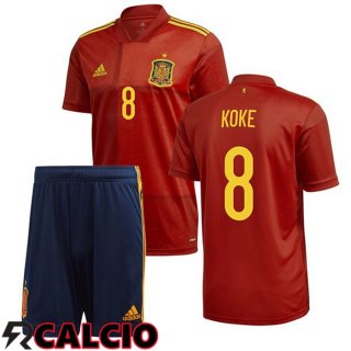 Prima Maglia Nazionale Spagna (KOKE 8) Bambino 2020/2021  Prima Maglia Nazionale Spagna (KOKE 8) Bambino 2020/2021