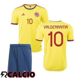 Prima Maglia Nazionale Colombia (VALDERRAMA 10) Bambino 2020/2021