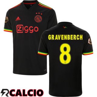 Terza Maglia AFC Ajax（GRAVENBERCH 8）Terza Nero 2021/2022