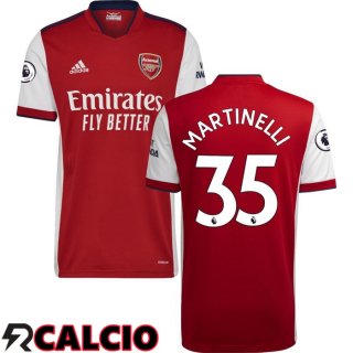 Prima Maglia FC Arsenal (MARTINELLI 35) Rosso/Bianco 2021/2022  Prima Maglia FC Arsenal (MARTINELLI 35) Rosso/Bianco 2021/2022