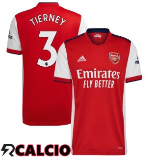 Prima Maglia FC Arsenal (KIERAN TIERNEY 3) Rosso/Bianco 2021/2022  Prima Maglia FC Arsenal (KIERAN TIERNEY 3) Rosso/Bianco 2021/2022