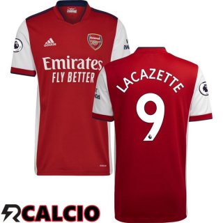 Prima Maglia FC Arsenal (LACAZETTE 9) Rosso/Bianco 2021/2022  Prima Maglia FC Arsenal (LACAZETTE 9) Rosso/Bianco 2021/2022