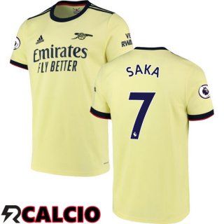 Seconda Maglia FC Arsenal (SAKA 7) Giallo 2021/2022  Seconda Maglia FC Arsenal (SAKA 7) Giallo 2021/2022