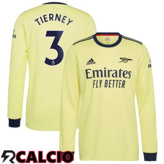 Seconda Maglia FC Arsenal (KIERAN TIERNEY 3) Manica Lunga 2021/2022