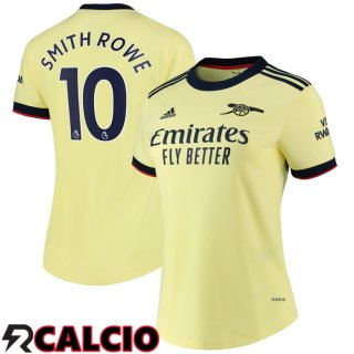 Seconda Maglia FC Arsenal (SMITH ROWE 10) Donna Giallo 2021/2022  Seconda Maglia FC Arsenal (SMITH ROWE 10) Donna Giallo 2021/2022