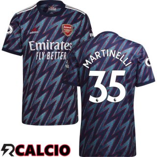 Terza Maglia FC Arsenal (MARTINELLI 35) Terza Blu 2021/2022  Terza Maglia FC Arsenal (MARTINELLI 35) Terza Blu 2021/2022