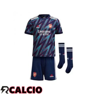 Terza Maglia FC Arsenal Bambino Terza Blu 2021/2022  Terza Maglia FC Arsenal Bambino Terza Blu 2021/2022