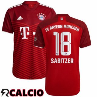 Prima Maglia Bayern Monaco (Sabitzer 18) Rosso 2021 2022