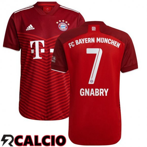 Prima Maglia Bayern Monaco (Gnabry 7) Rosso 2021 2022