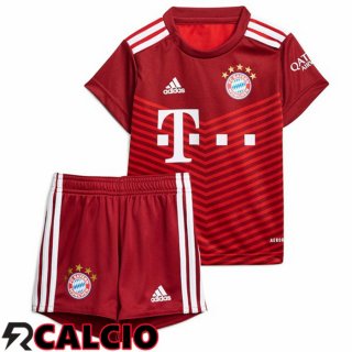 Prima Maglia Bayern Monaco Bambino Rosso 2021 2022  Prima Maglia Bayern Monaco Bambino Rosso 2021 2022