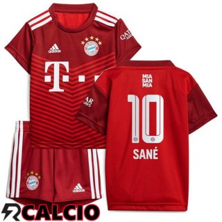 Prima Maglia Bayern Monaco (Sané 10) Bambino Rosso 2021 2022