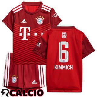 Prima Maglia Bayern Monaco (Kimmich 6) Bambino Rosso 2021 2022