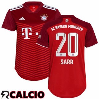 Prima Maglia Bayern Monaco (Sarr 20) Donna Rosso 2021 2022