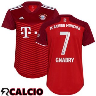 Prima Maglia Bayern Monaco (Gnabry 7) Donna Rosso 2021 2022