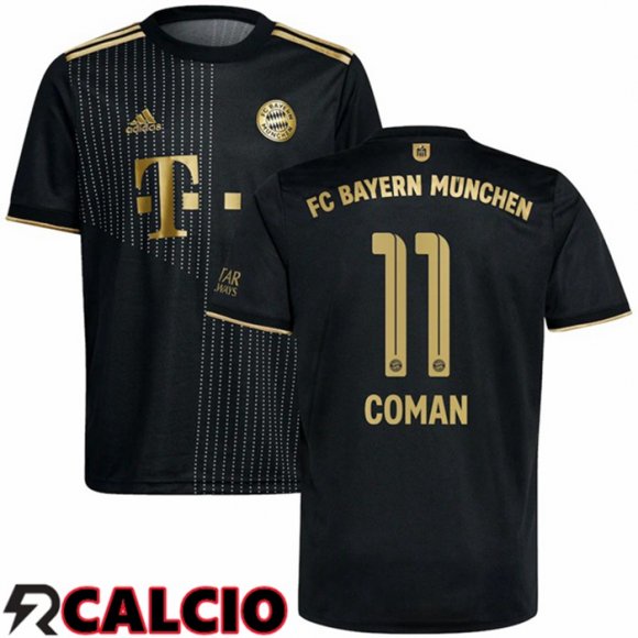 Seconda Maglia Bayern Monaco (Coman 11) Nero 2021 2022
