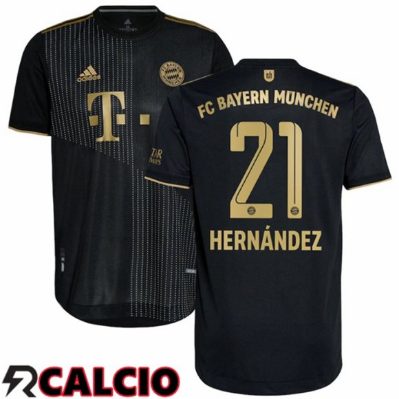 Seconda Maglia Bayern Monaco (Hernández 21) Nero 2021 2022