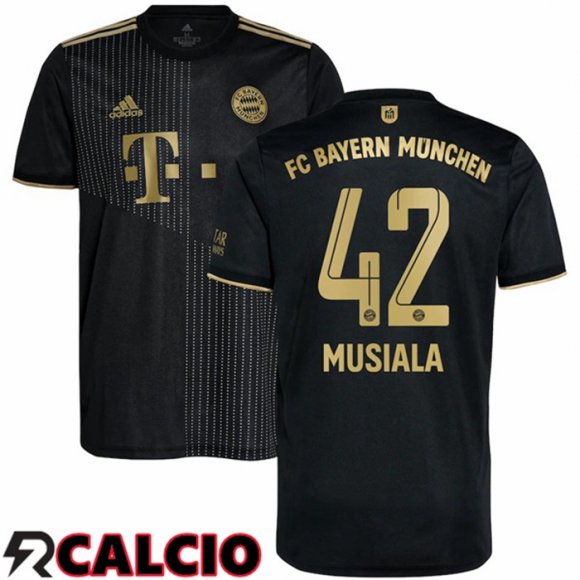 Seconda Maglia Bayern Monaco (Musiala 42) Nero 2021 2022  Seconda Maglia Bayern Monaco (Musiala 42) Nero 2021 2022
