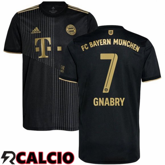 Seconda Maglia Bayern Monaco (Gnabry 7) Nero 2021 2022  Seconda Maglia Bayern Monaco (Gnabry 7) Nero 2021 2022