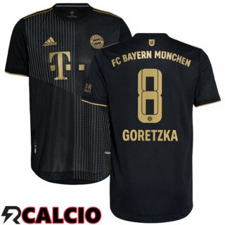 Seconda Maglia Bayern Monaco (Goretzka 8) Nero 2021 2022  Seconda Maglia Bayern Monaco (Goretzka 8) Nero 2021 2022