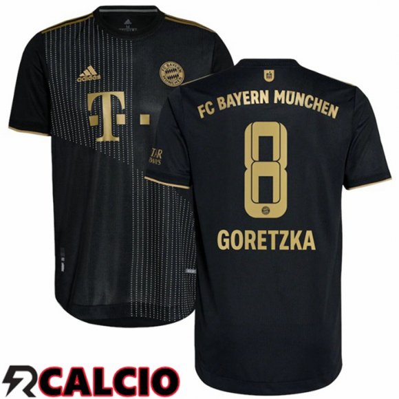 Seconda Maglia Bayern Monaco (Goretzka 8) Nero 2021 2022