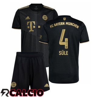 Seconda Maglia Bayern Monaco (Süle 4) Bambino Nero 2021 2022