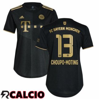 Seconda Maglia Bayern Monaco (Choupo-Moting 13) Donna Nero 2021 2022
