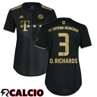 Seconda Maglia Bayern Monaco (O. Richards 3) Donna Nero 2021 2022