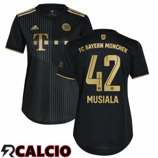 Seconda Maglia Bayern Monaco (Musiala 42) Donna Nero 2021 2022