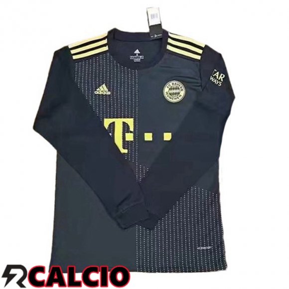 Seconda Maglia Bayern Monaco Manica Lunga Nero 2021 2022  Seconda Maglia Bayern Monaco Manica Lunga Nero 2021 2022