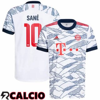 Terza Maglia Bayern Monaco (Sané 10) Terza Bianco 2021 2022  Terza Maglia Bayern Monaco (Sané 10) Terza Bianco 2021 2022