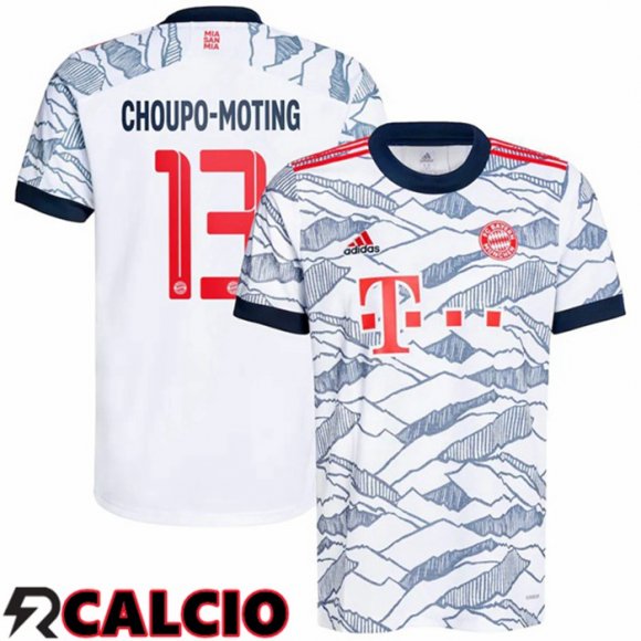 Terza Maglia Bayern Monaco (Choupo-Moting 13) Terza Bianco 2021 2022  Terza Maglia Bayern Monaco (Choupo-Moting 13) Terza Bianco 2021 2022