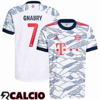 Terza Maglia Bayern Monaco (Gnabry 7) Terza Bianco 2021 2022  Terza Maglia Bayern Monaco (Gnabry 7) Terza Bianco 2021 2022