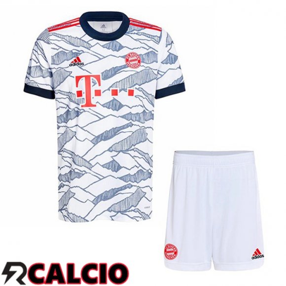 Terza Maglia Bayern Monaco Bambino Terza Bianco 2021 2022