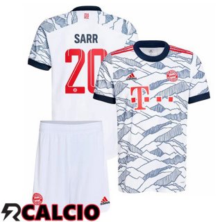 Terza Maglia Bayern Monaco (Sarr 20) Bambino Terza Bianco 2021 2022