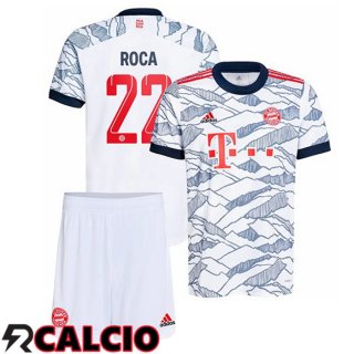 Terza Maglia Bayern Monaco (Roca 22) Bambino Terza Bianco 2021 2022