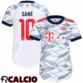 Terza Maglia Bayern Monaco (Sané 10) Donna Terza Bianco 2021 2022